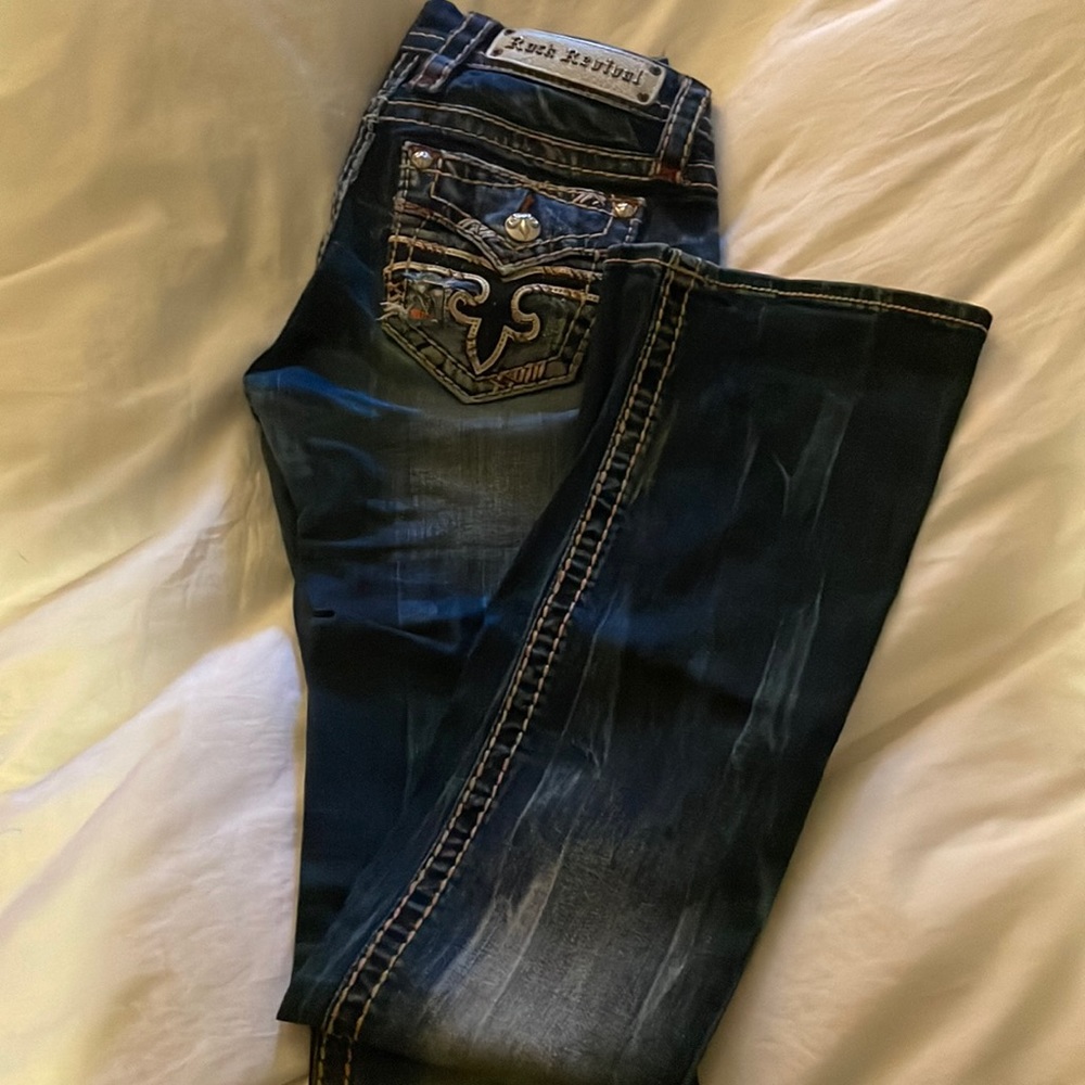 Dark wash Rock Revival 25R